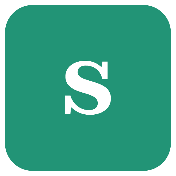 S i grøn firkant.png