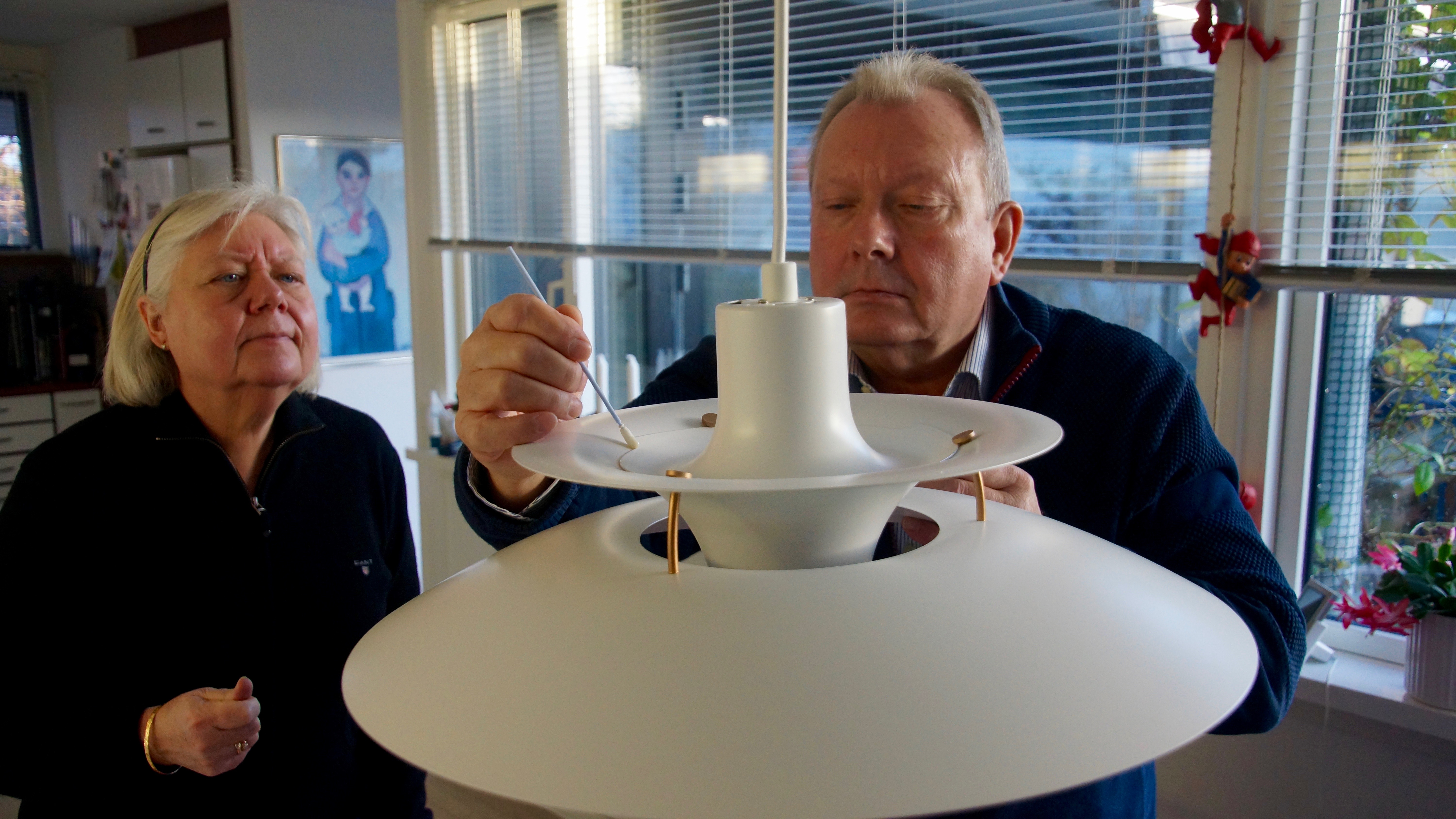 Ældre par markere lampe med SelectaDNA